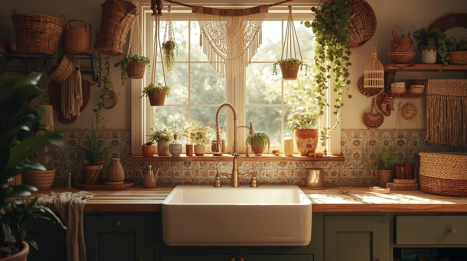 Stunning Bohemian Kitchen Sink Inspirations You’ll Love