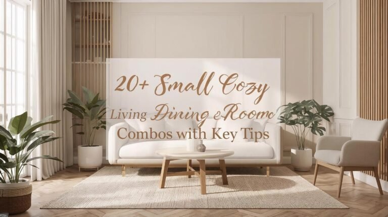 20+ Small Cozy Living Dining Room Combo Ideas with Key Tips