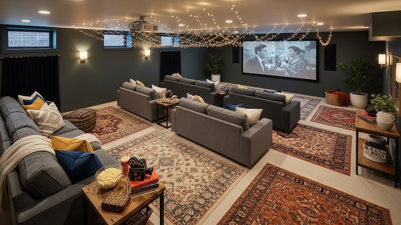 These Basement Home Theaters DIY Feels Better Than the Real Cinema