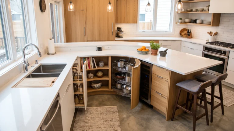 12 U-Shape Kitchen Island Ideas That Make the Most of Every Inch