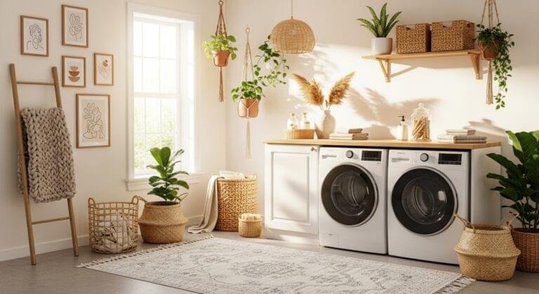 15+ Chic Boho Laundry Room Designs to Elevate Your Space – Decor Bloom