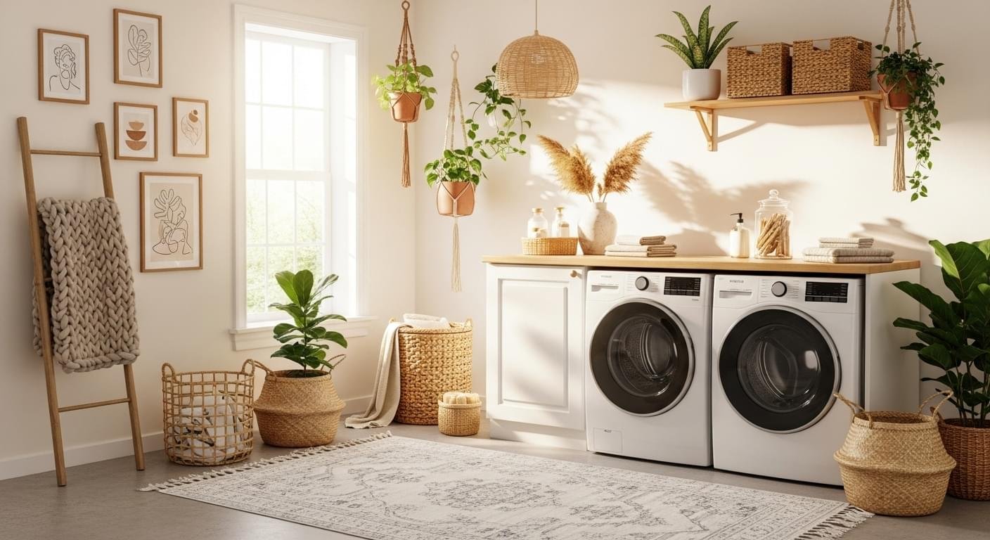 15+ Chic Boho Laundry Room Designs to Elevate Your Space – Decor Bloom