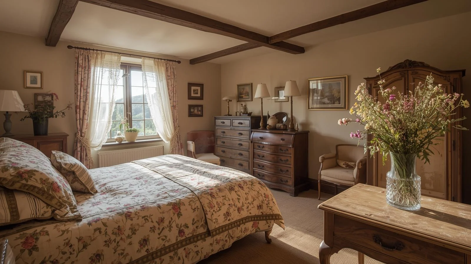 Cozy English Cottage Bedroom
