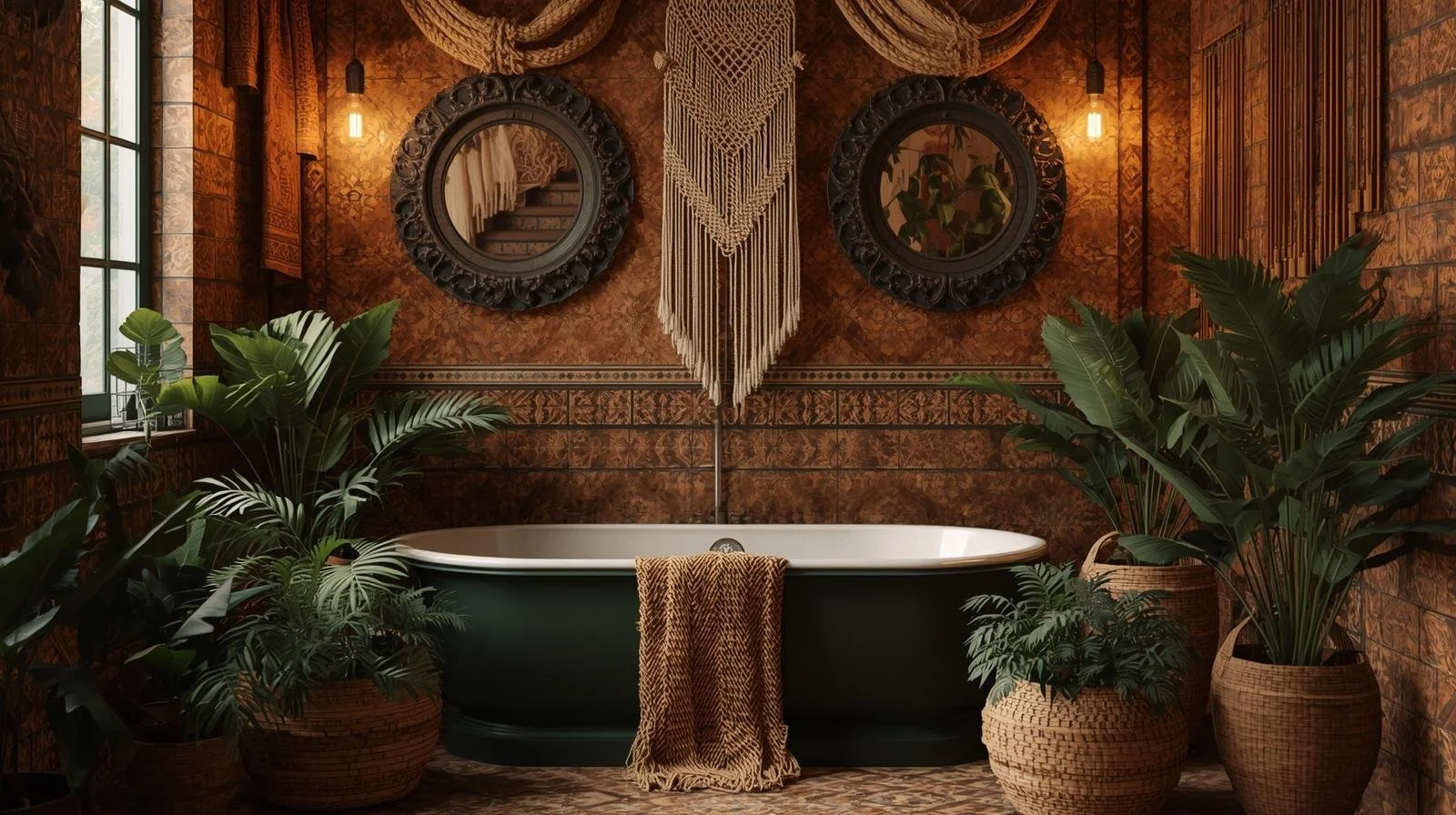 Boho Bathroom Havens to Inspire Your Next Remodel