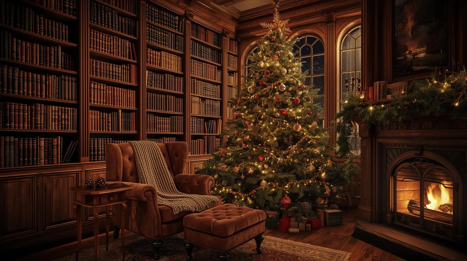 Cozy Christmas Library Magic You’ll Never Want to Leave