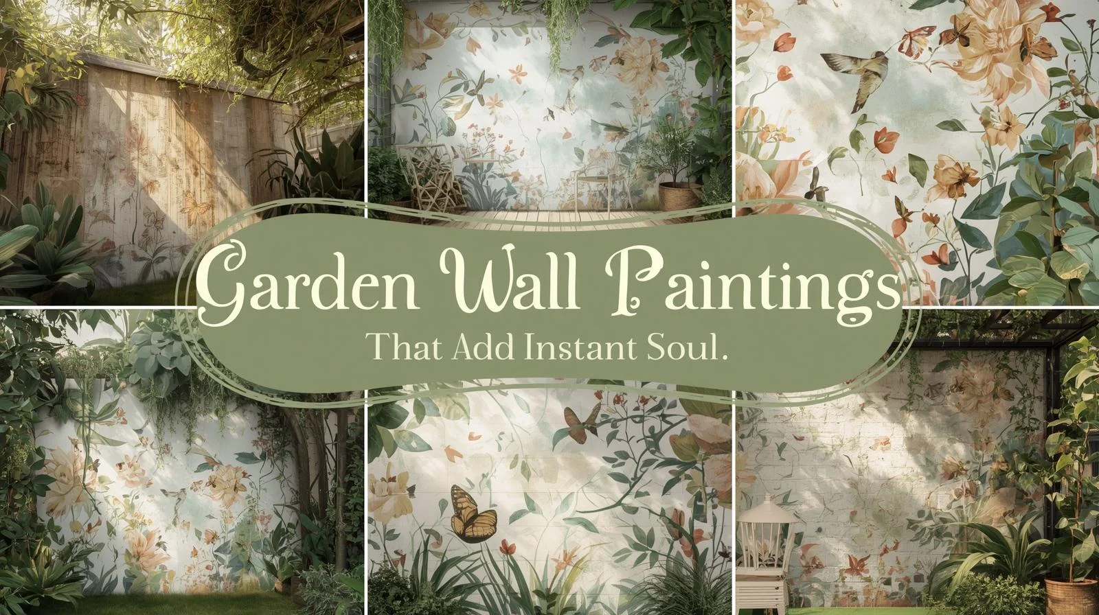 These Garden Wall Paintings Instantly Add Soul