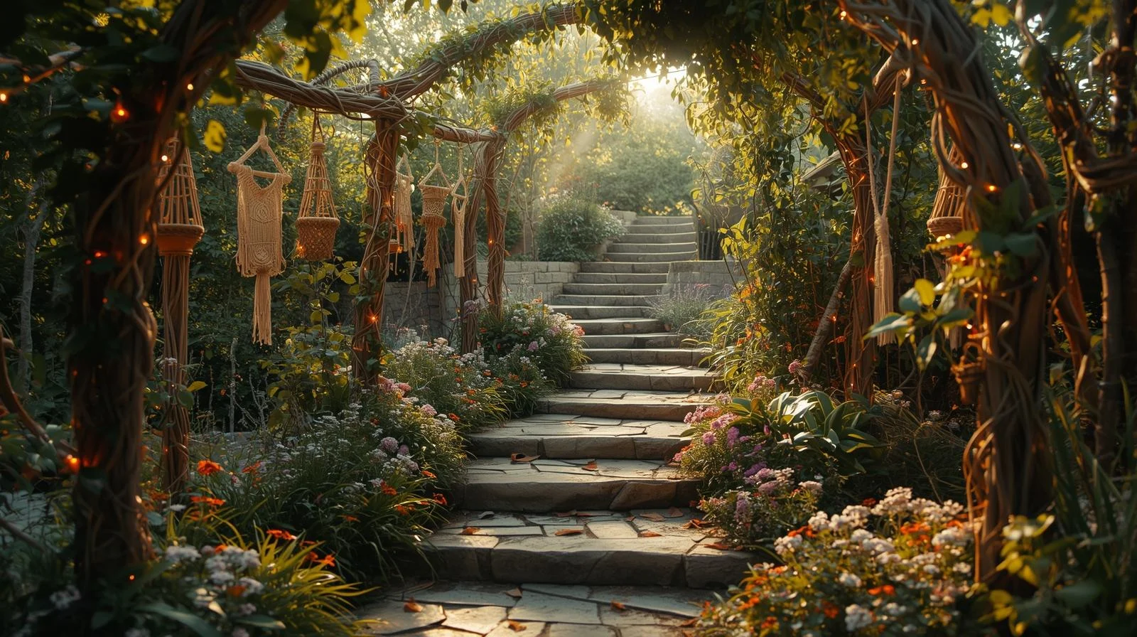 20+ Bohemian Garden Pathway Inspirations for Serenity Seekers