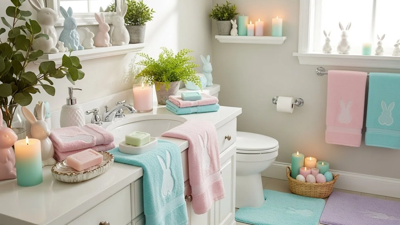 I Give My Easter Bunny a Fancy Bathroom This Spring