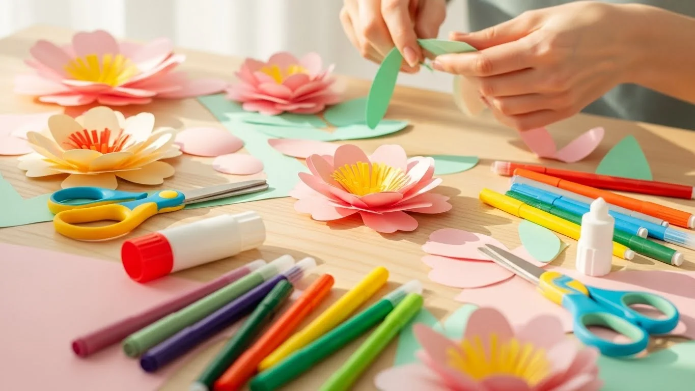 These Spring Flower Crafts for Kids Make Me Miss Being Little