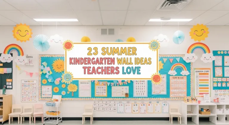 23 Summer Kindergarten Wall Ideas Teachers Love